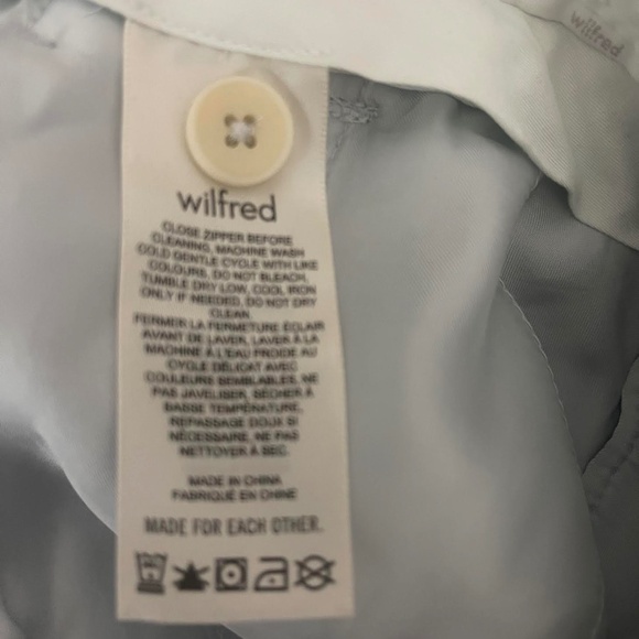 Aritzia Wilfred Effortless Pant 5” Short in light baby blue/gray size 00 - Picture 11 of 14